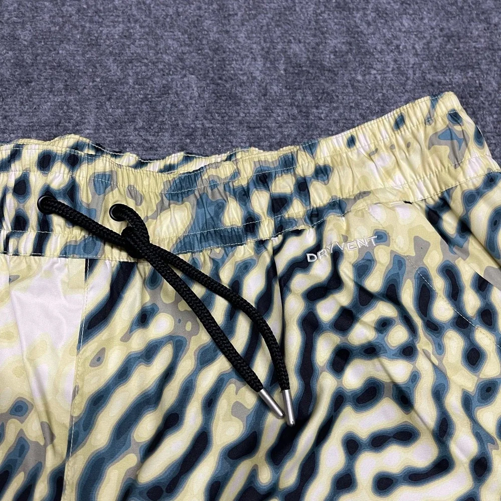 The North Face Build Up Pants Mens Yellow XXL Long Nettle The Lift Print DryVent